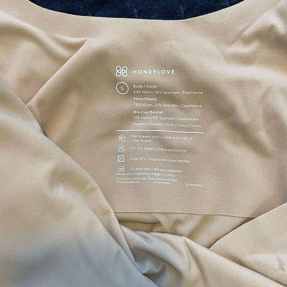 Honeylove Cami Bodysuit Nude Shapewear Women’s Small - Picture 6 of 7